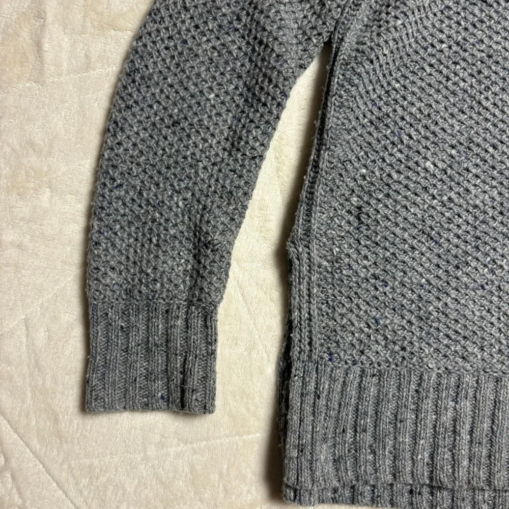 Lauren Ralph Lauren Women Turtleneck Sweater Medium Gray Speckled Cozy Winter - Picture 6 of 15
